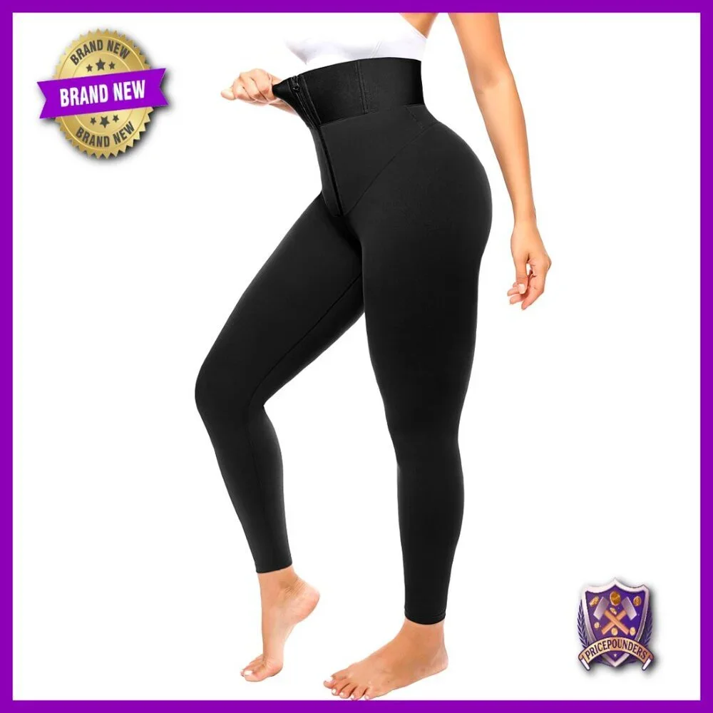 High Waisted Tummy Control Shapewear Leggings Non-See-Through Workout Pants